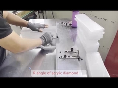 Produksi batch tepi acrylic bulat