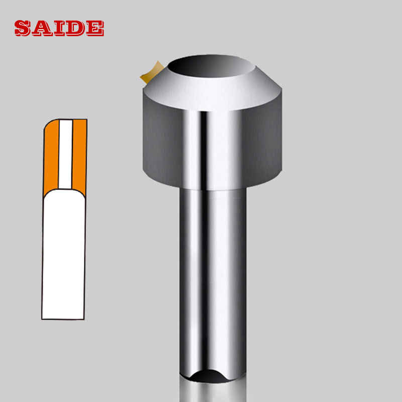 Pasokan Pabrik Kualitas Tinggi Akrilik Mesin Pemangkas Khusus Cnc Tunggal Kristal Berlian Chamfering Alat Penggilingan Untuk Akrilik/PS