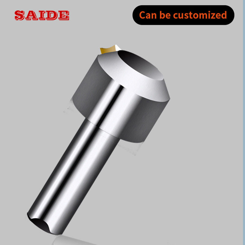 Pasokan Pabrik Kualitas Tinggi Akrilik Mesin Pemangkas Khusus Cnc Tunggal Kristal Berlian Chamfering Alat Penggilingan Untuk Akrilik/PS