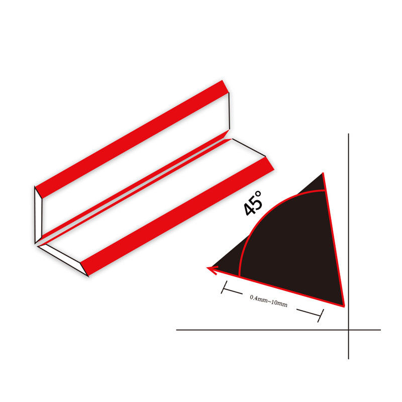Pisau Chamfering Carbide Tool Acrylic Polishing Machine Plexiglass Cutting Tools 45 Degree Bonded Trimmer Untuk Acrylic