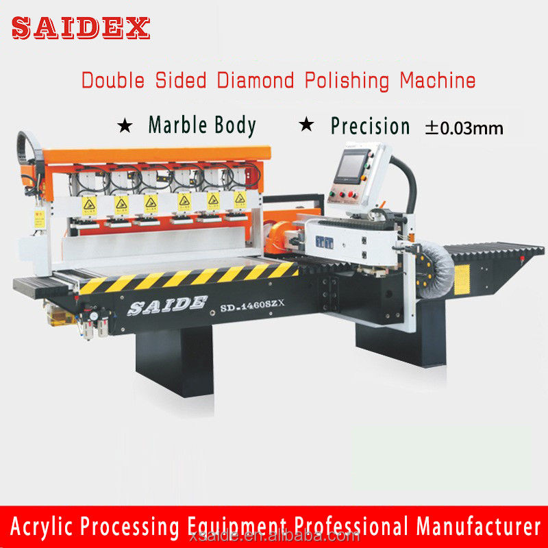 Acrylic High-Speed -two-Sided Polisher Untuk Pengolahan Presisi 0.1-1.5mm Cutting Depth
