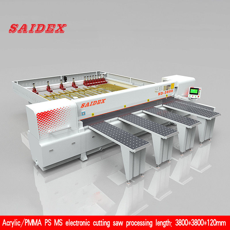 50Hz Acrylic mesin pemotong yang dapat memotong bahan tebal 120mm Acrylic komputerisasi papan pemotong gergaji dengan 3800mm