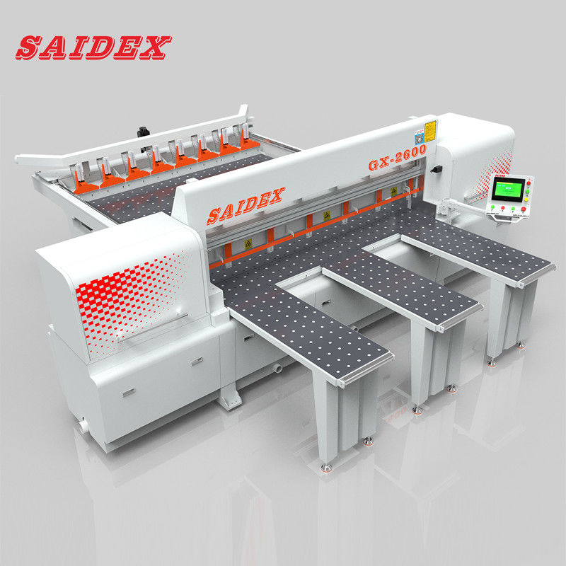 Programmable Computer Beam Saw Machine Dengan 1000W Servo Diimpor Spesialisasi untuk papan panduan cahaya dan pelat optik