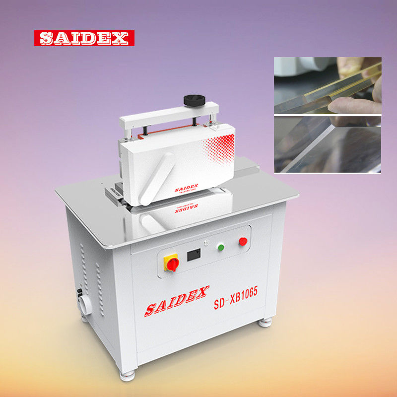 Mesin Pemoles dan Pemangkas Sudut Bulat Akrilik R3 / R4 / R5 220V 50HZ/60HZ Pisau yang Dapat Diganti Mesin Chamfering Tepi Miring 45 Derajat
