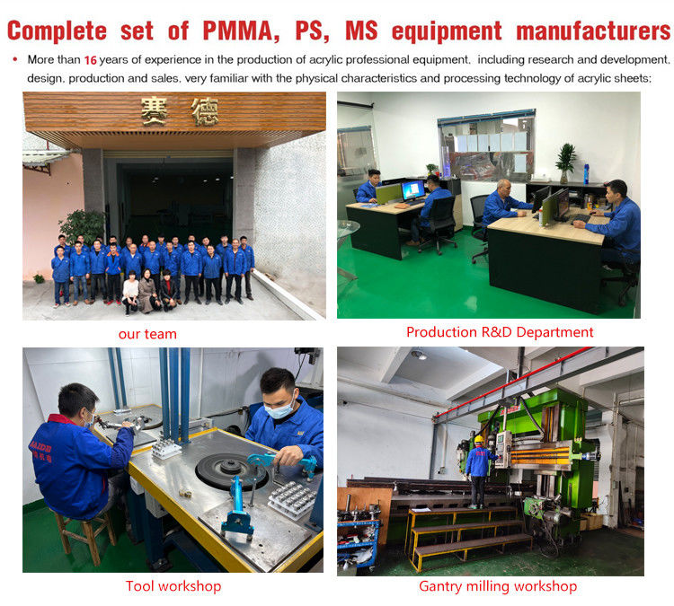 Pabrik China Penjualan Panas Mesin Poles Akrilik dan Miter Sudut 45 Derajat Bevel