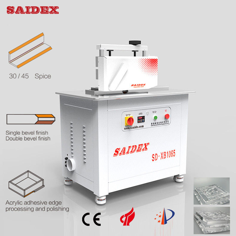 Mesin Pemoles dan Pemangkas Sudut Bulat Akrilik R3 / R4 / R5 220V 50HZ/60HZ Pisau yang Dapat Diganti Mesin Chamfering Tepi Miring 45 Derajat