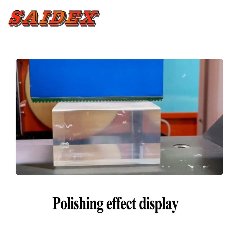 Sertifikasi CE 380V Power SAIDE Akrilik Polishing Machine 1350mm Panjang pengolahan PMMA polisher Mesin pemotong polishing