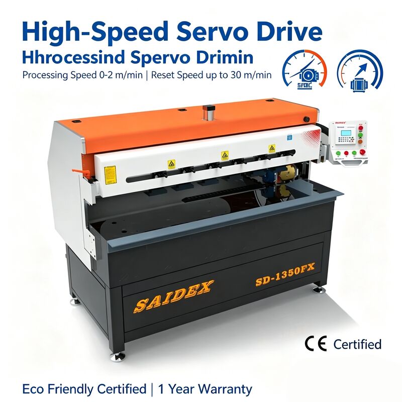 Kecepatan tinggi 0-2m/min 3.5kw Power Acrylic PMMA Polishing Machine dengan area kerja 1350mm
